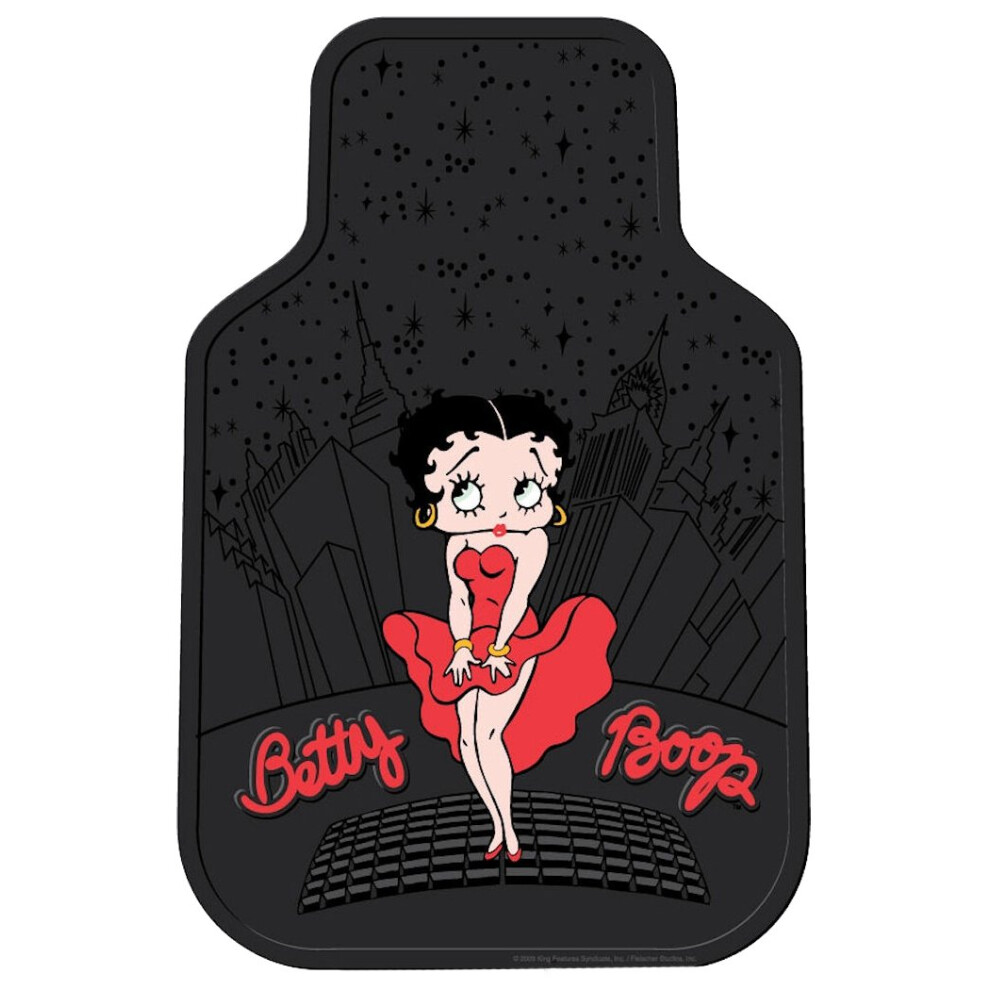 Plasticolor 001422R01 Betty Boop Skyline Universal Fit Car Truck Suv Front Floor Mats Pair 081134114221
