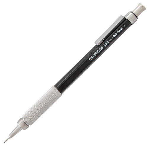 Pentel Μηχανικό Μολύβι Σχεδίασης Pentel GraphGear 500 (0.5mm) με Μικρή Γόμα 1
