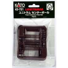 KATO 43-731 Unitram LRT Catenary Pole SetyJapanese railroad modelz
