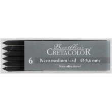 Cretacolor Nero fekete lomkzeg 6/csomag