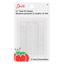 Dritz 85 SEW-ON SNAPS Klar 5/16-tommer 12-t?lling