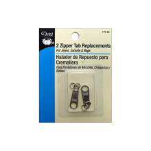 Dritz 170-65 Zipper Tab Nhradnky Nikl 2-Count