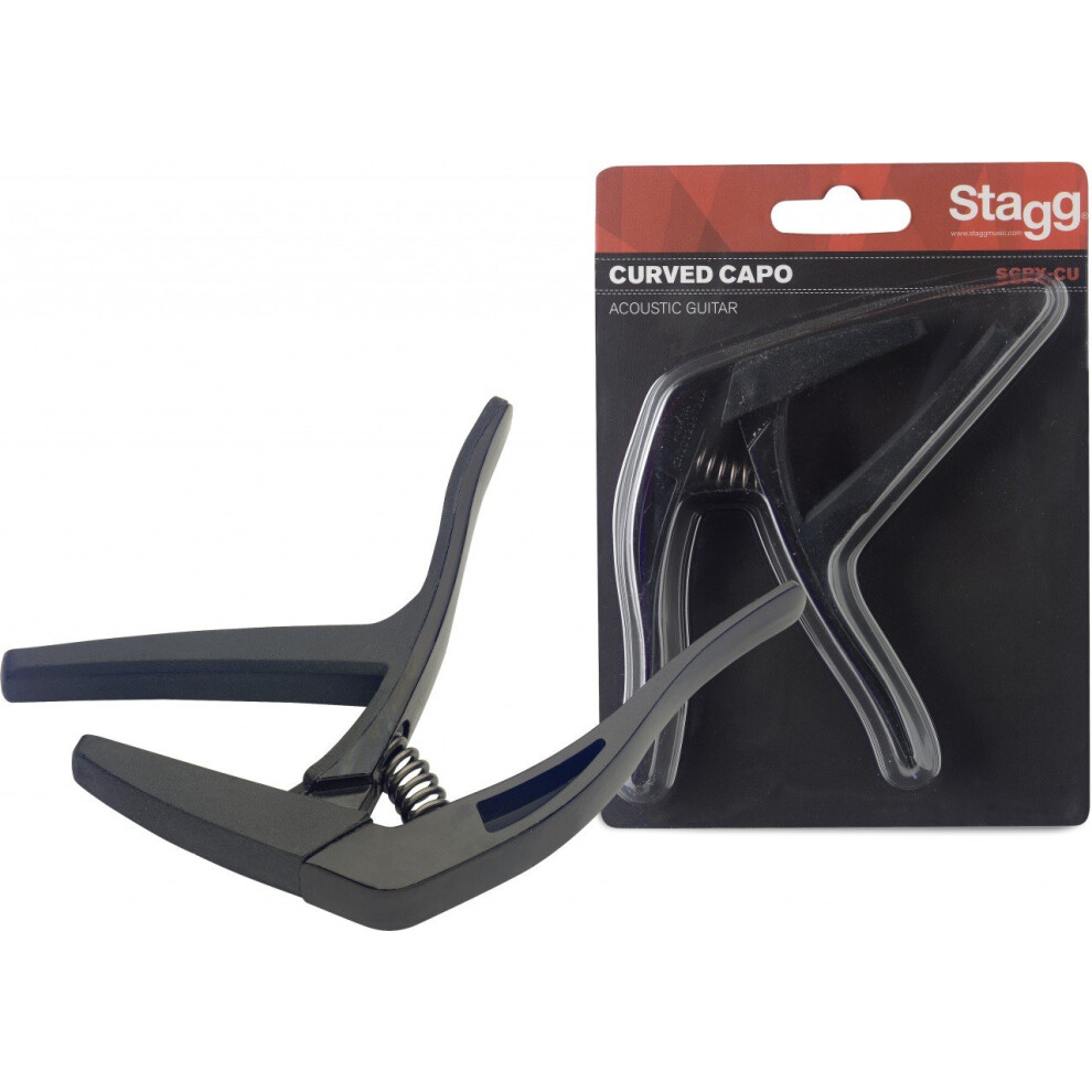 Stagg Scpx-cu Bk Guitar Capo Black