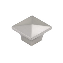 Richelieu Hardware BP53082195 McKenzie Collection 1 1/4-inch (32 mm) Brushed Nickel Modern Square Cabinet and Drawer Knob for Kitchen Bathr