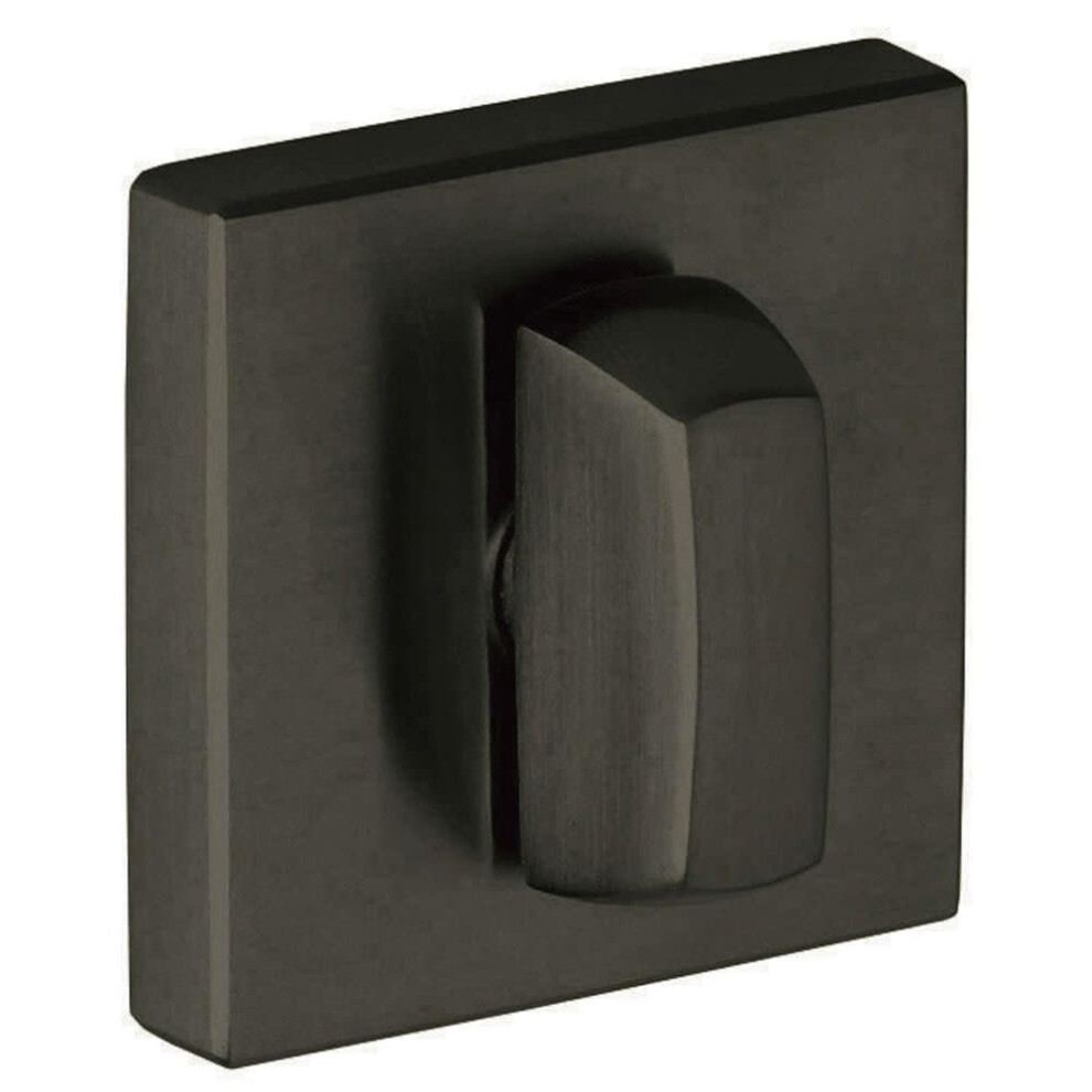 Photos - Door Lock Baldwin 6733 Interior and Entrance Thumb Turn Lock with Backplate for 3"" Doors Satin Black 6733190