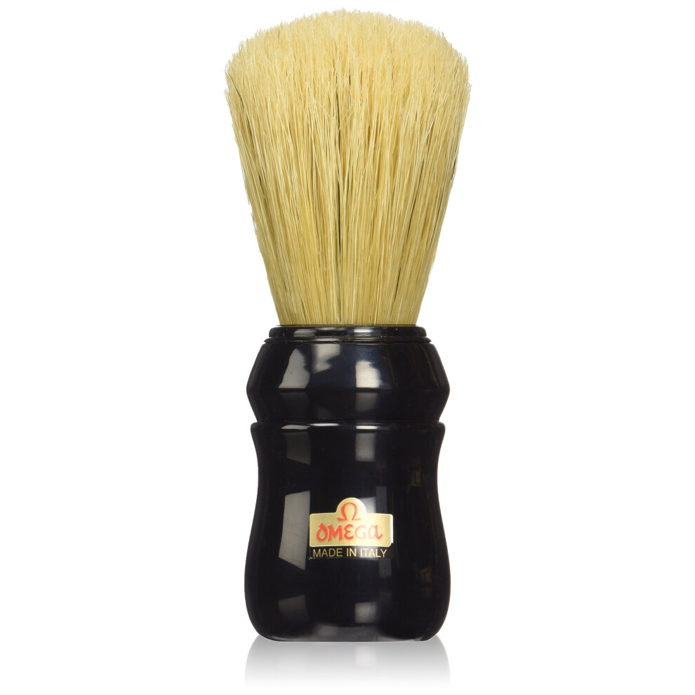 Omega Black Pure Bristle 10049 Shaving Brush,
