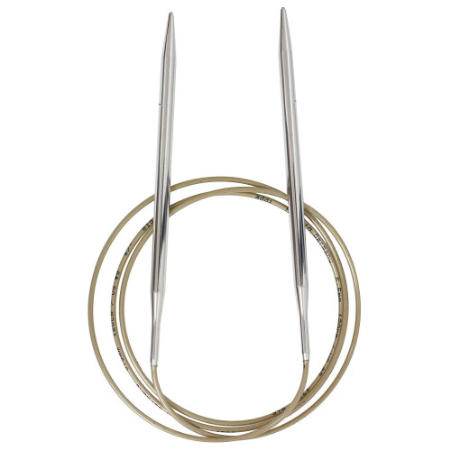 ADDI Circular Knitty Needle 120cm x 5,5 mm Argint 2