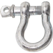 Smittybilt 13046 D-Ring Shackle 1/2"""" Threaded Pin 2.0 Ton Rating Zinc