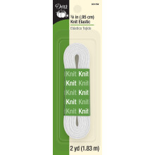 Dritz  3/8-Inch by 2-Yards  White Knit Elastic