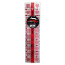 Kreative gitter Jeg elsker mine quilt -venner quilt lineal 2-1/2in x 10in - CGRQF