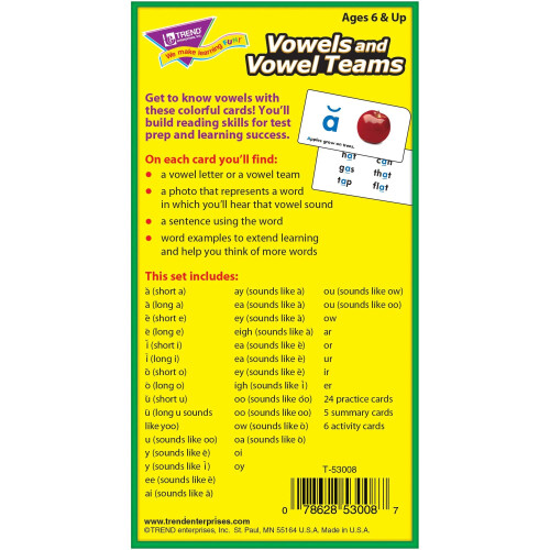 8 Pacchi TREND ENTERPRISES INC. FLASH CARDS VETTE & TEAM VETTE 2