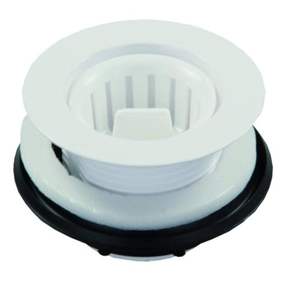 JR Products 95015 Strainer with Threaded Basket - White-image-OPC-PFY5JSF-NEW