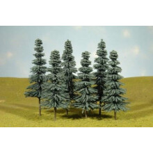 Bachmann Industries Scene Scapes Trees 5"""" - 6"""" Blue Spruce Trees Train (6 na krabici)