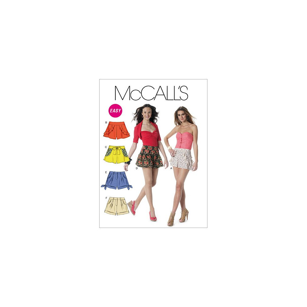 Mccall's Patterns M6328 Shorts, Gr E AX5 (4-6-8-10-12)-image