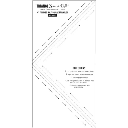 Triangles On A Roll Triangles O na Roll 6in Half Square 50ft Template  6 2