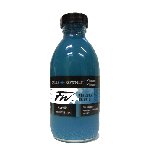 FW Ακρυλικές Τέχνης Μελάνες - Τυρκουάζ - 6oz Μπουκάλι