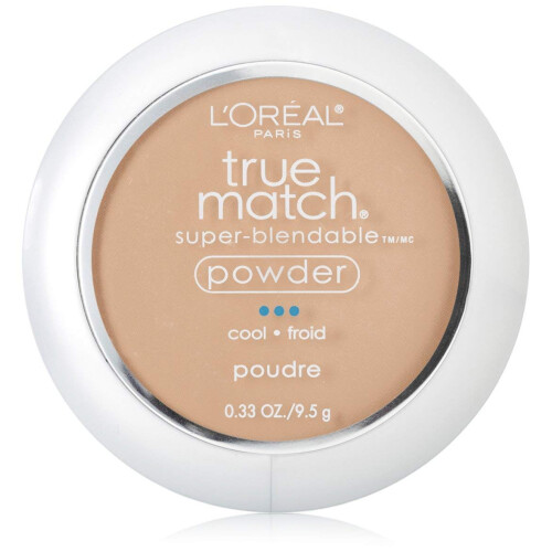 L'Oreal Paris True Match Super Blendbare Ölfreie Foundation-Puder, C3 Hell-Mittel, 0,33 oz