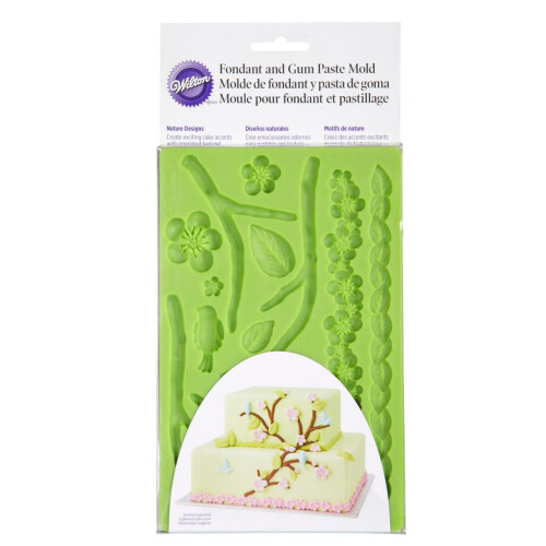 Wilton Σιλικόνη Μορφή Φύσης για Fondant και Gum Paste - Υλικά Διακόσμησης Κέικ, Πράσινο 1