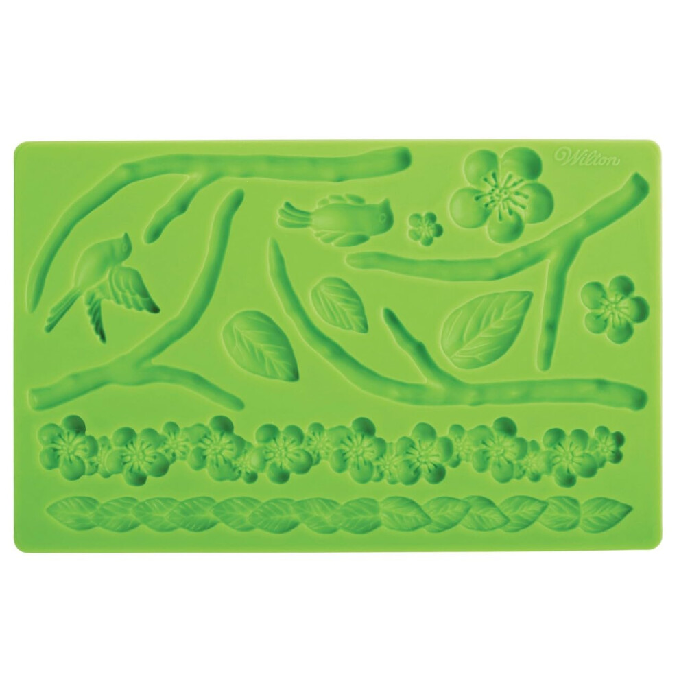Wilton Silicone Nature Designs Fondant And Gum Paste Mold - Cake Decor