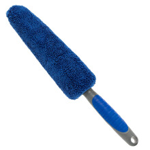 VIKING Wheel Brush or Rim Brush for Car Metal Free Blue 2.5 Inch x 14.3 Inch