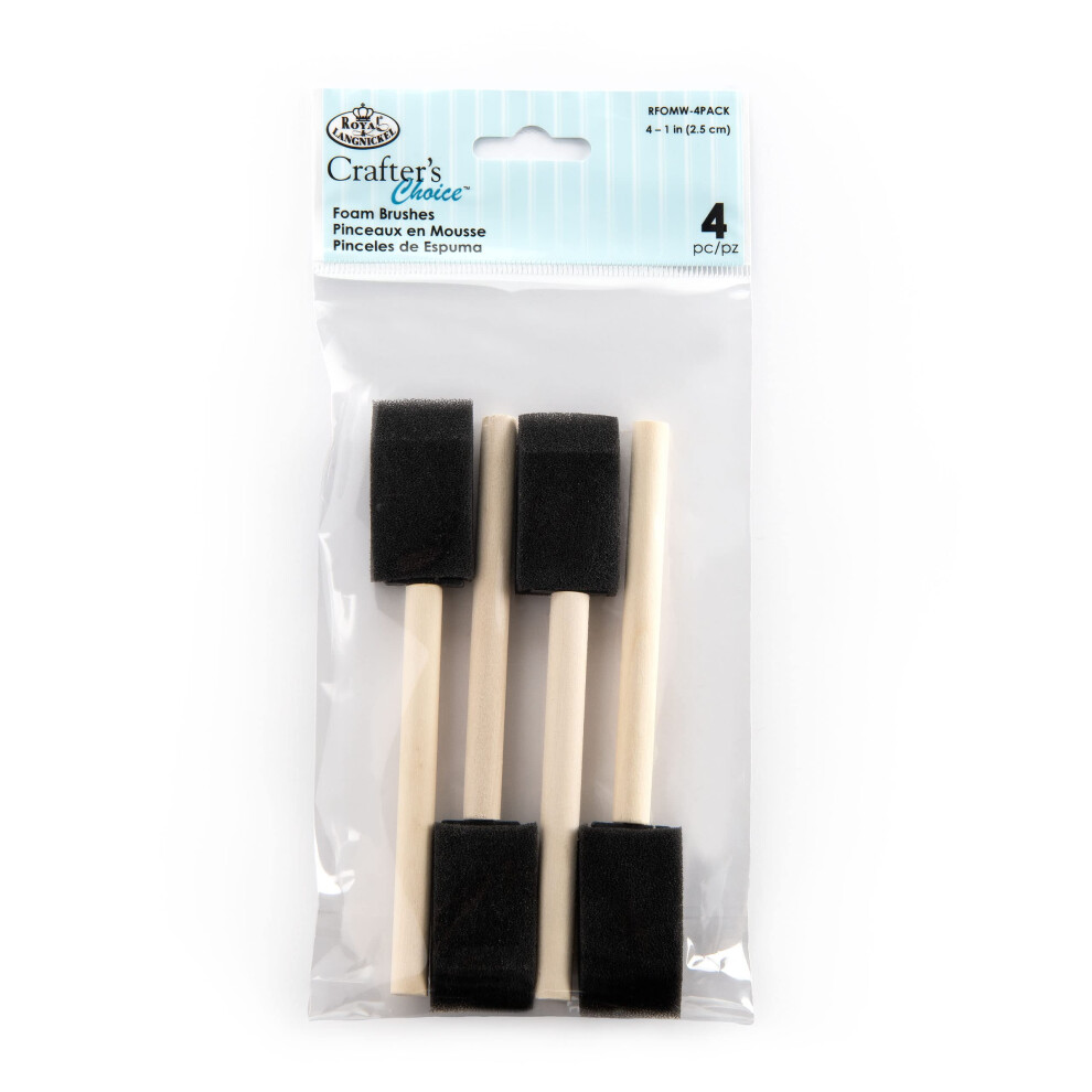 Royal Brush RFOMW-4P Foam Brush  4-Count