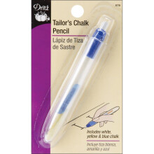 Dritz krita skrddarsydd penna 1 rkning (frpackning med 1) vit gul bl