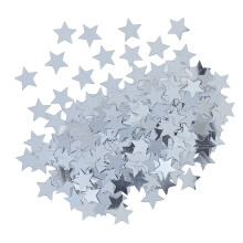 Sparkling Silver Star Foil Confetti - 0.5 oz (1 Pc) Perfect for Birth