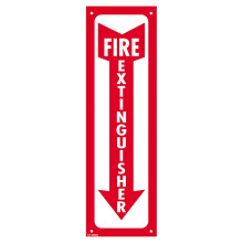 Semnul Cosco Glow in Dark Fire Stingisor 4 """" X 13 """" Ro?u ?i alb (098063)