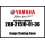 Yamaha Yamaha 288215100136 Garde-boue 1