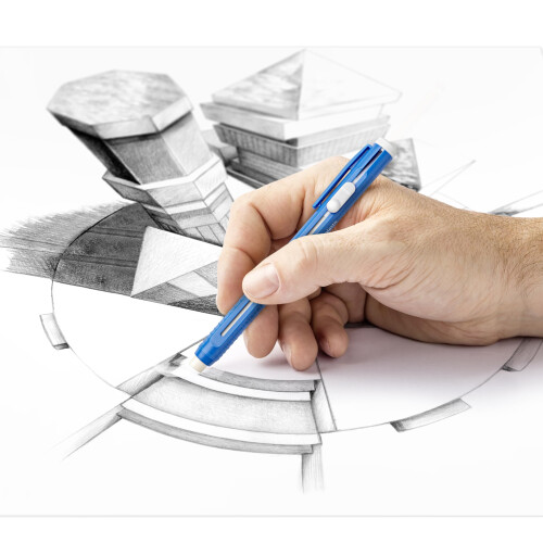 Staedtler Staedtler Mars Plastic Γόμα με Αναγκαία Θήκη, Περιλαμβάνει Γόμα (52850BK), Μπλε 1