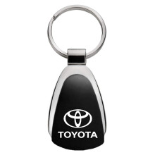 Au-tomotive Gold Toyota Logo Black Tear Drop Key Chain