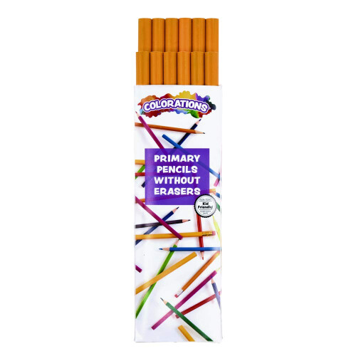 Colorations Νο.2 Ξύλινα Μολύβια με Κέλυφος, Σετ 12, Στρογγυλά Μολύβια, Βιώσιμα Ξυλεία
