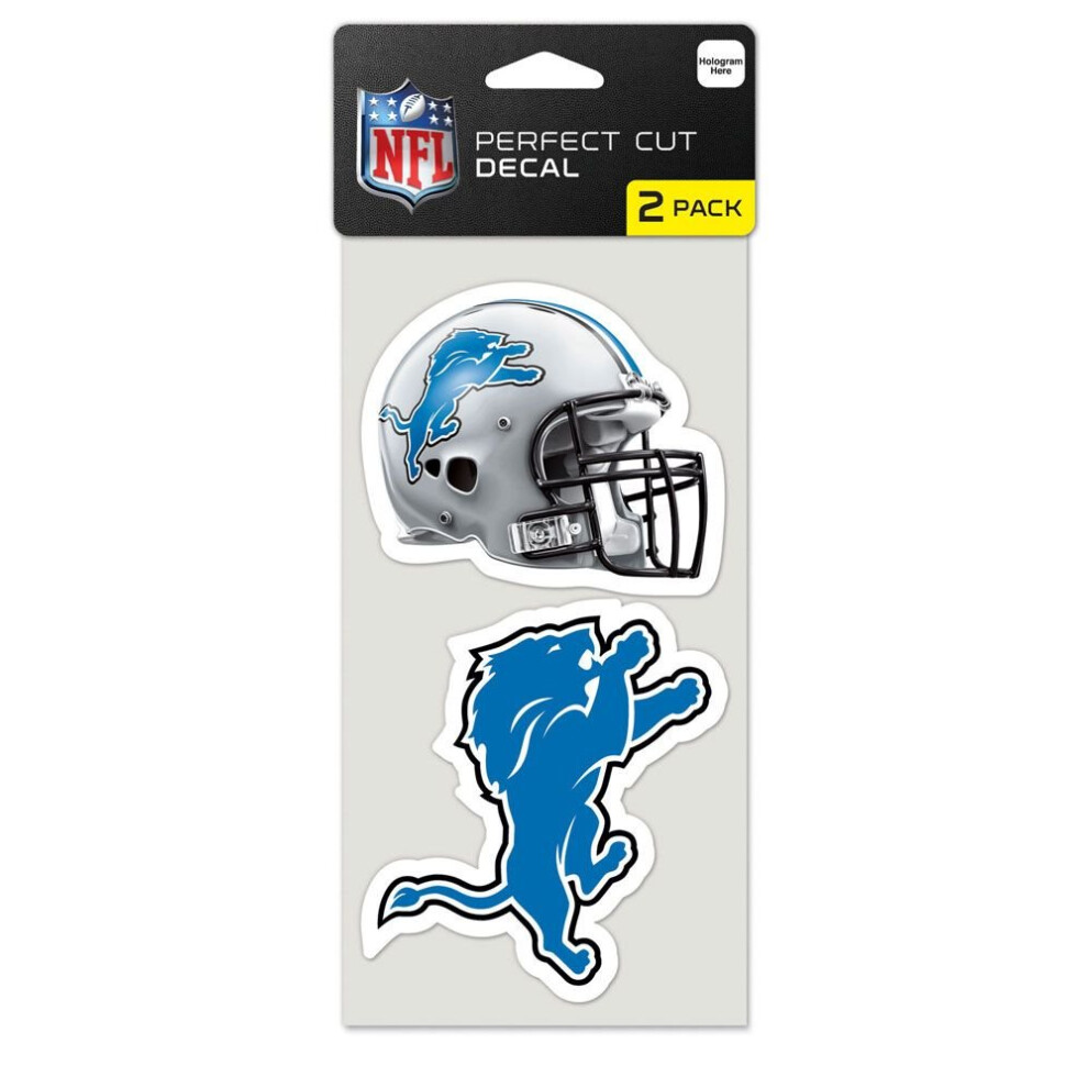 Wincraft Nfl Detroit Lions Perfect Cut Decal (Set Of 2) 4"" X 4"" 032085475671