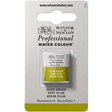Winsor & Newton Professional Watercolor Half Pan Olive Green