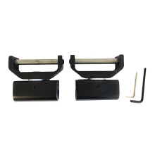 AJ Tack Swivel and Lock Stirrup Turner Black / 3""