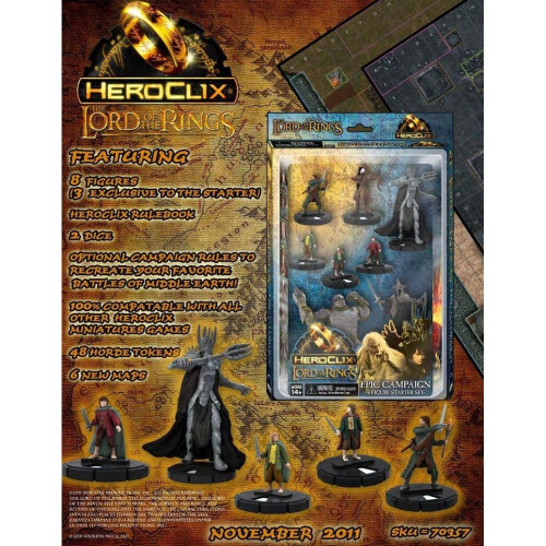 NECA WizKids Herr der Ringe HeroClix: Starterset