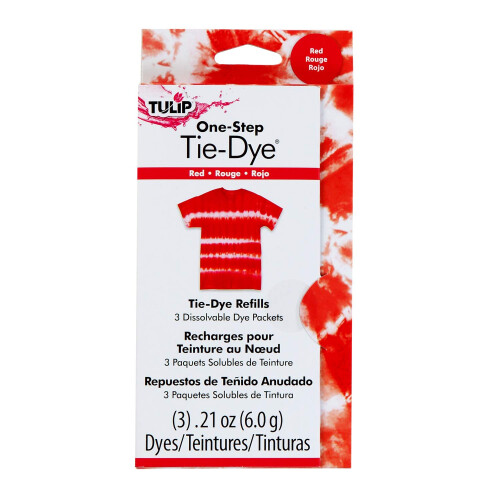 Σετ αναγκαίων χρωμάτων Tie-Dye Tulip One-Step 29035, Κόκκινο