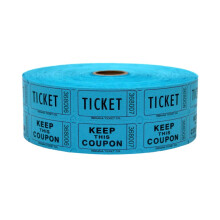 Indiana Ticket CO. 2 000 Blue Raffle Ticket Double Roll Premium Quality 50/50 Raffle Biljetter Biljetter fr evenemang Karnivaler Drrpriser Dryc