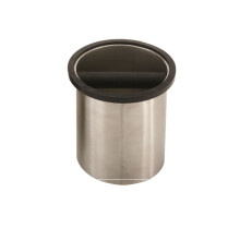 Rattleware Premium Round Knock Box (6,25 """" x 7,5 """") - Solution d'elimination des terrains d'espresso a economie d'espace durable - Ideal pour l