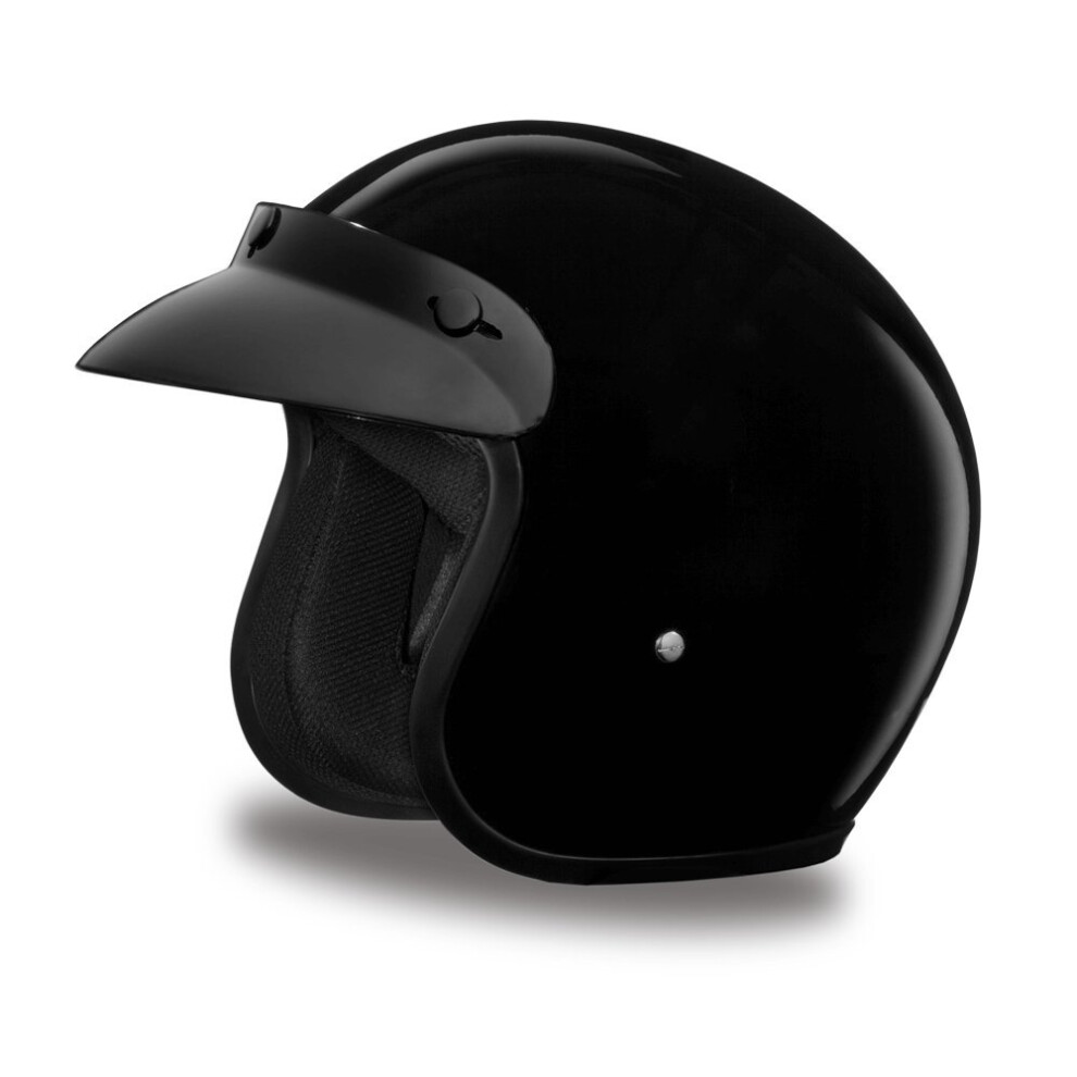 Daytona Helmets 3/4 Open Face Motorcycle Helmet - Dot Approved [Hi-Glo 643451109702