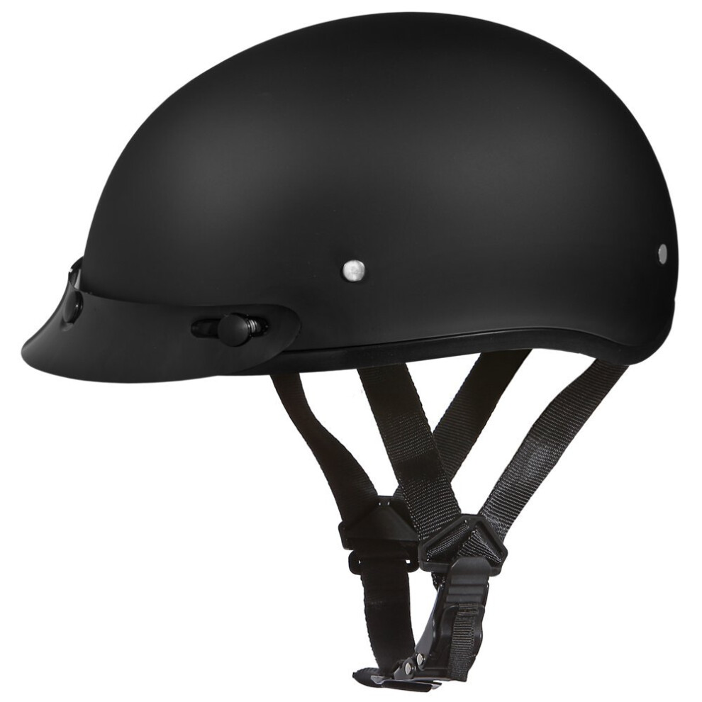 Daytona Helmets Half Skull Cap Motorcycle Helmet - Dot Approved Dull B 651989678775