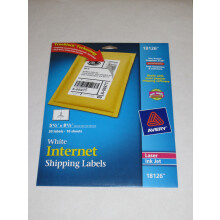 Avery Printable Shipping Labels  5.5"""" x 8.5""""  White  20 Blank Mailing Labels (18126)