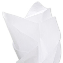 Syrefri hvidt silkepapir 15 x 20 """" Pakke med 20 ark