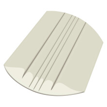 MEGAWARE KEELGUARD Boat Keel and Hull Protector  4-Feet (for Boats up to 14ft)  Almond