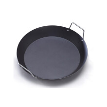 IMUSA USA Paella Pan with Metal Handle 15-Inch Black