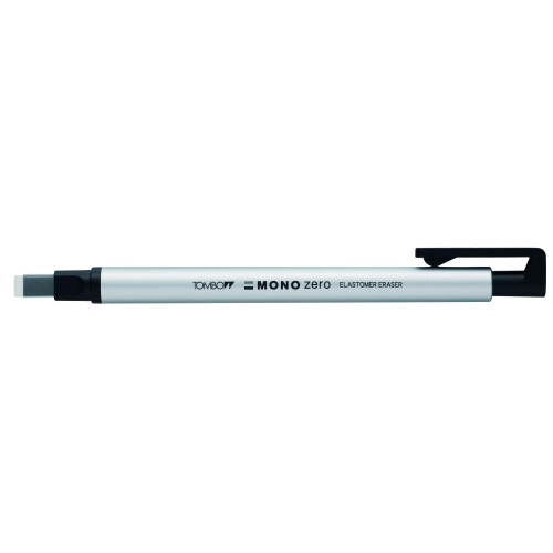 Tombow Holder Eraser, Mono Zero Τετράγωνος Σχηματιστής, Ασημί (EH-KUS04)