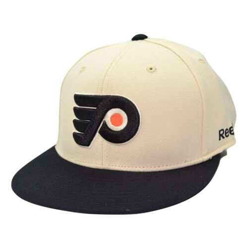 Reebok Reebok Philadelphia Flyers 2012 Winter Classic Flexfit Καπέλο - OSFA Κρέμα, Μαύρο