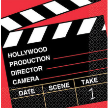 Obr sky Amscan Director's Cut na p rty 16,5 cm x 16,5 cm | Viacfarebn | Balenie 36 kusov