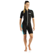 Cressi Lido Short, Svart/Aquamarin, 3/M