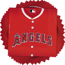 Angels Red Luncheon pappersservetter - 6,5"" (paket med 36) - Perfekt fr fester med baseballtema bakluckor och fester